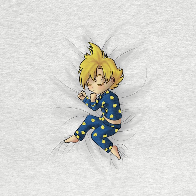 Sleeping Cloud Chibi by SilverFoxfire